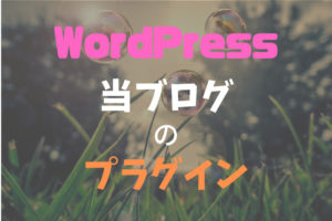 当ブログに導入した WordPress のプラグイン!
